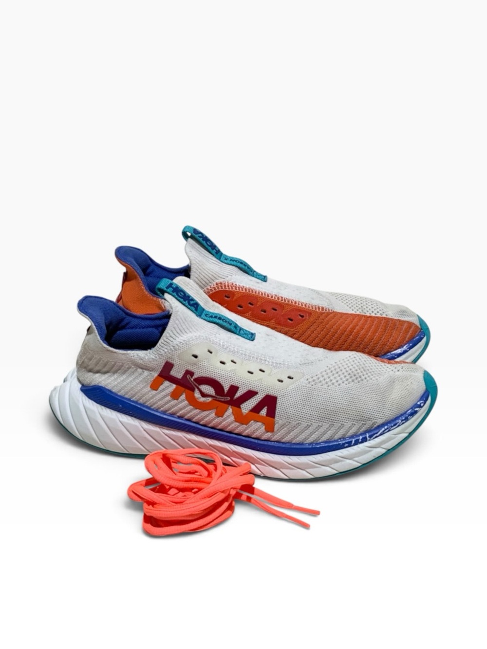 Women’s Hoka #F27222J Carbon X Knit Running Shoes Sz 10B